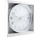 Zegar ścienny na ścianę srebrny 20cm VILDE 569370-S