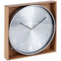 Zegar ścienny na ścianę srebrny 30cm VILDE 569887-S