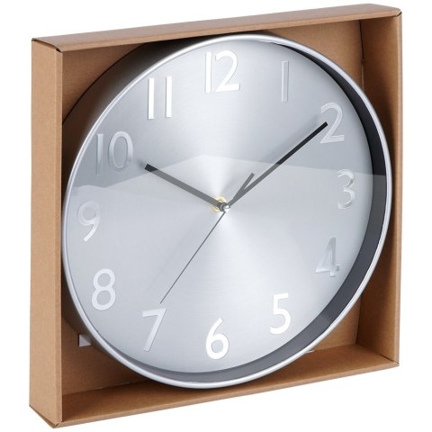 Zegar ścienny na ścianę srebrny 30cm VILDE 569887-S