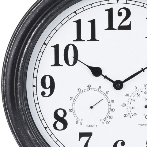 Zegar ścienny na ścianę zewnętrzny z termometrem higrometrem 40cm SEGNALE 569100