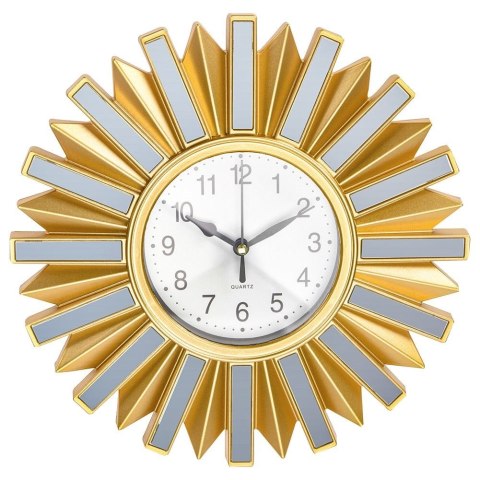 Zegar ścienny na ścianę złoty 25.5cm VILDE 569323-W2