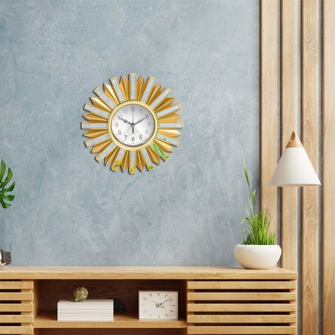 Zegar ścienny na ścianę złoty 25.5cm VILDE 569323-W2