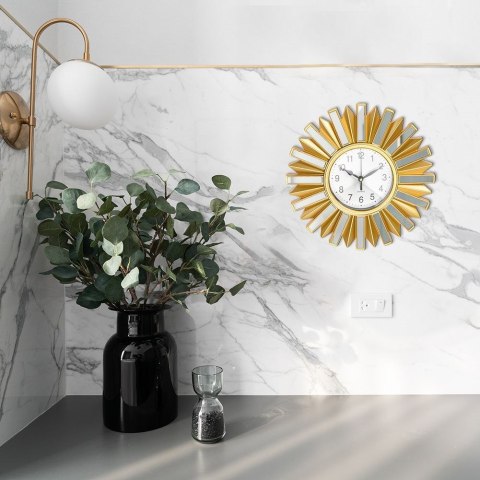 Zegar ścienny na ścianę złoty 25.5cm VILDE 569323-W2
