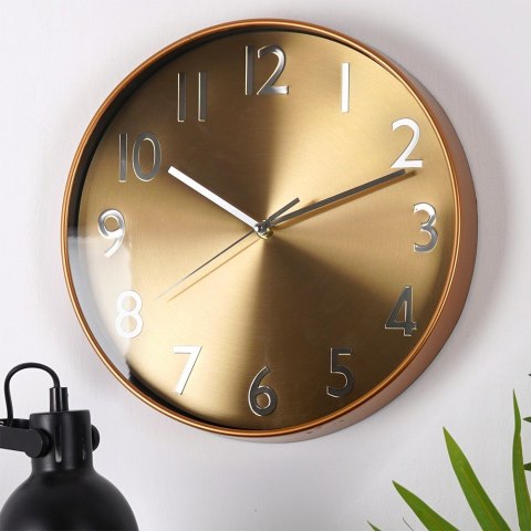 Zegar ścienny na ścianę złoty 30cm VILDE 569887-Z