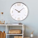 Zegar ścienny na ścianę złoty biały 30cm VILDE 569610-B