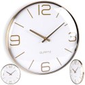 Zegar ścienny na ścianę złoty biały 30cm VILDE 569610-B