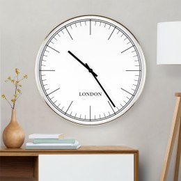 Zegar ścienny na ścianę złoty biały 50cm SEGNALE 569607