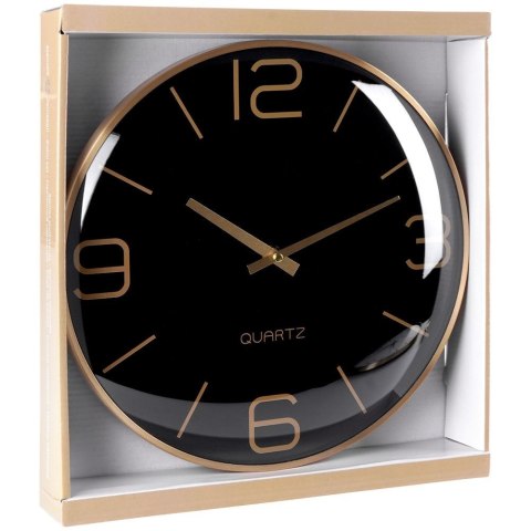 Zegar ścienny na ścianę złoty czarny 30cm VILDE 569610-C