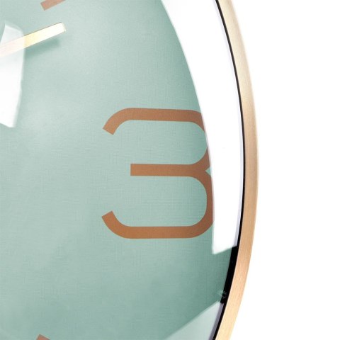 Zegar ścienny na ścianę złoty miętowy 30cm VILDE 569610-Z