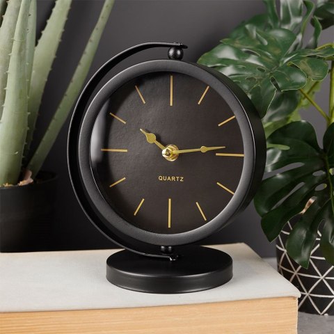 Zegar stołowy czarny 18.5cm VILDE 569600-C
