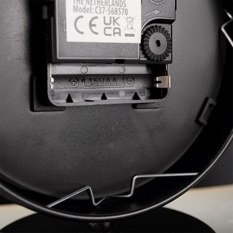 Zegar stołowy czarny 18.5cm VILDE 569600-C