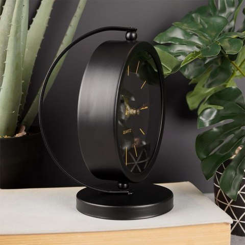 Zegar stołowy czarny 18.5cm VILDE 569600-C