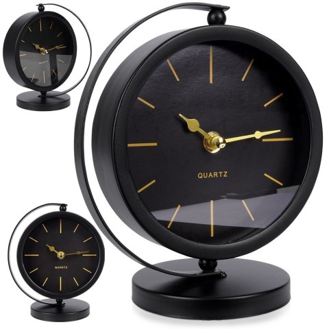 Zegar stołowy czarny 18.5cm VILDE 569600-C