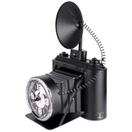 Zegar stołowy metalowy aparat 32cm HOME STYLING COLLECTION 832122