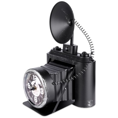 Zegar stołowy metalowy aparat 32cm HOME STYLING COLLECTION 832122