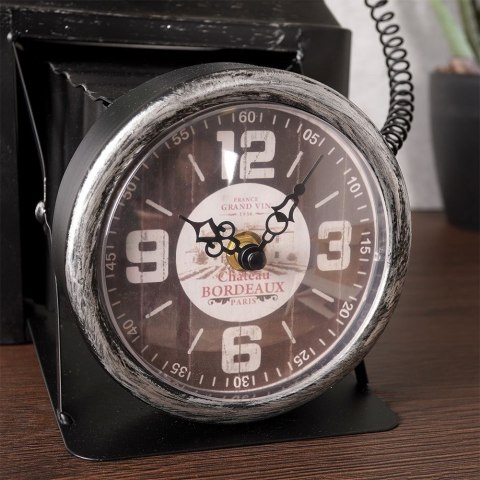 Zegar stołowy metalowy aparat 32cm HOME STYLING COLLECTION 832122