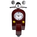 Zegar stołowy metalowy brązowy skuter 44.5cm HOME STYLING COLLECTION 569365