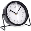 Zegar stołowy metalowy czarny 17.5cm VILDE 569603