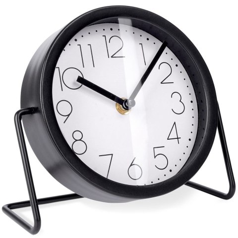 Zegar stołowy metalowy czarny 17.5cm VILDE 569603