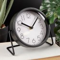 Zegar stołowy metalowy czarny 17.5cm VILDE 569603