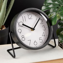Zegar stołowy metalowy czarny 17.5cm VILDE 569603
