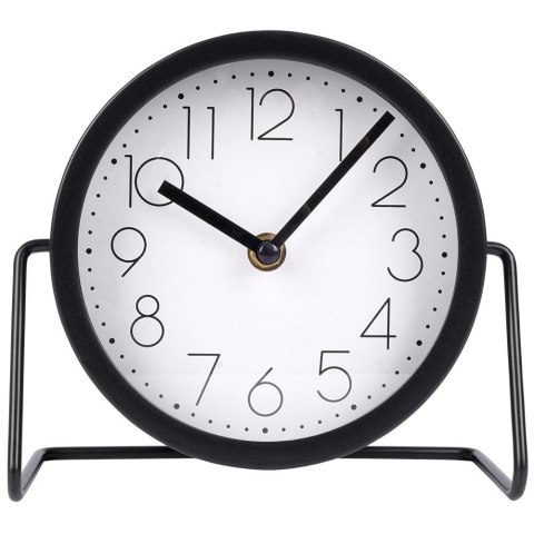 Zegar stołowy metalowy czarny 17.5cm VILDE 569603