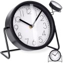 Zegar stołowy metalowy czarny 17.5cm VILDE 569603