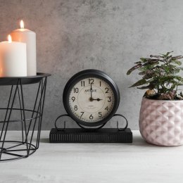 Zegar stołowy metalowy czarny 20.5cm HOME STYLING COLLECTION 569264