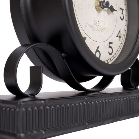 Zegar stołowy metalowy czarny 20.5cm HOME STYLING COLLECTION 569264