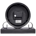 Zegar stołowy metalowy czarny 20.5cm HOME STYLING COLLECTION 569264