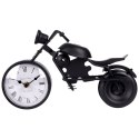 Zegar stołowy metalowy czarny motocykl 30.5cm VILDE 569602