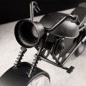 Zegar stołowy metalowy czarny motocykl 30.5cm VILDE 569602