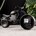 Zegar stołowy metalowy czarny motocykl 30.5cm VILDE 569602