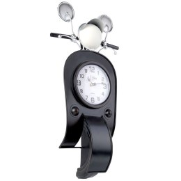 Zegar stołowy metalowy czarny skuter 44.5cm HOME STYLING COLLECTION 569366