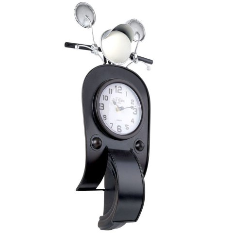 Zegar stołowy metalowy czarny skuter 44.5cm HOME STYLING COLLECTION 569366