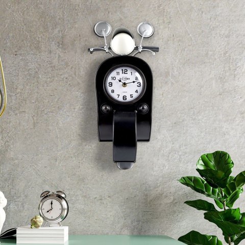 Zegar stołowy metalowy czarny skuter 44.5cm HOME STYLING COLLECTION 569366