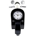 Zegar stołowy metalowy czarny skuter 44.5cm HOME STYLING COLLECTION 569366