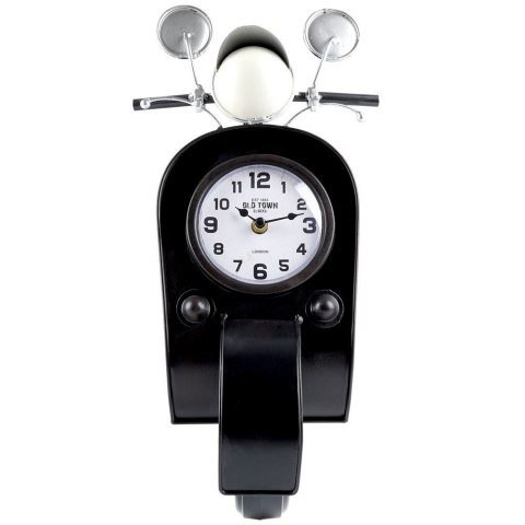 Zegar stołowy metalowy czarny skuter 44.5cm HOME STYLING COLLECTION 569366