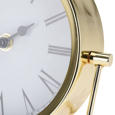 Zegar stołowy metalowy złoty 16cm SEGNALE 569031