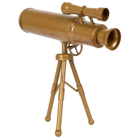 Zegar stołowy metalowy złoty teleskop 22cm VILDE 569422