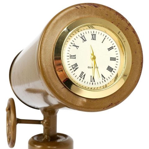 Zegar stołowy metalowy złoty teleskop 22cm VILDE 569422