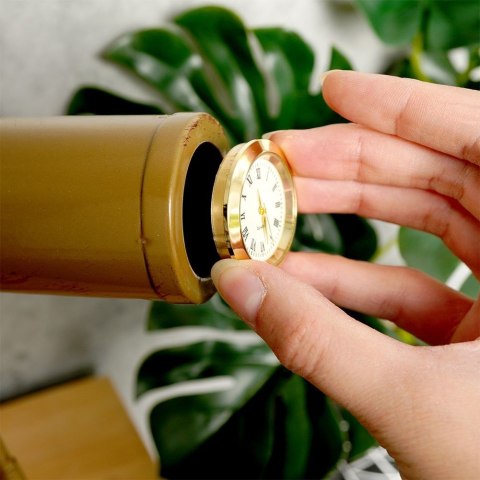 Zegar stołowy metalowy złoty teleskop 22cm VILDE 569422