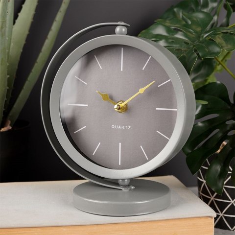 Zegar stołowy szary 18.5cm VILDE 569600-S