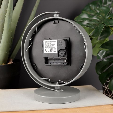 Zegar stołowy szary 18.5cm VILDE 569600-S