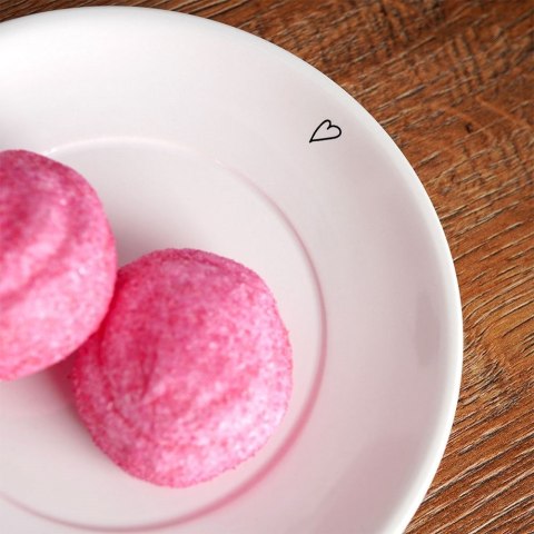 Spodek mały talerzyk ceramiczny biały SERCE 12cm ORION 128476