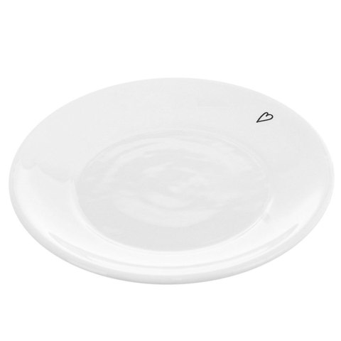 Spodek mały talerzyk ceramiczny biały SERCE 12cm ORION 128476