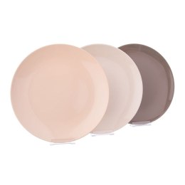 Talerz deserowy ceramiczny brązowy ALFA 21.5cm ORION 128364-BR