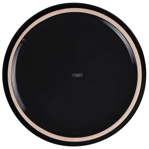 Talerz deserowy ceramiczny czarny 18.5cm MONDEX 139151
