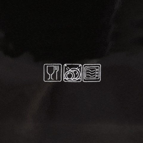 Talerz deserowy ceramiczny czarny 18.5cm MONDEX 139151