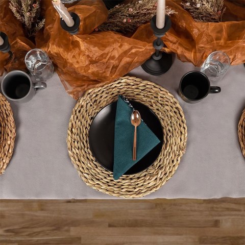 Talerz deserowy ceramiczny czarny ALFA 21.5cm ORION 128463